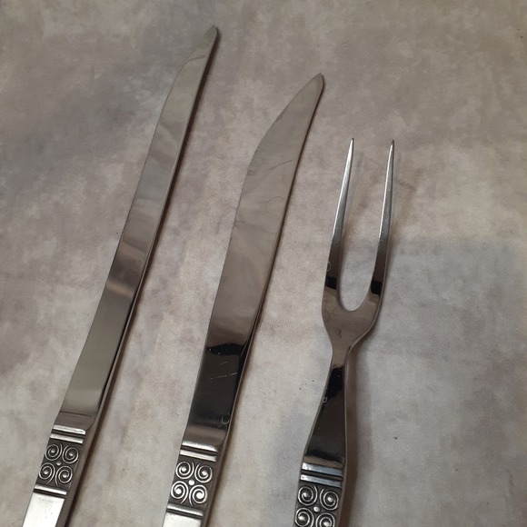 Ekco Eterna Gemini‎ Flatware Carving Cutlery Set 3 pcs Stainless Japan - Picture 4 of 10